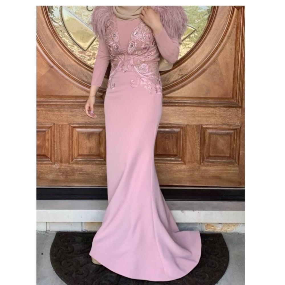 Feathered Elegant dress!